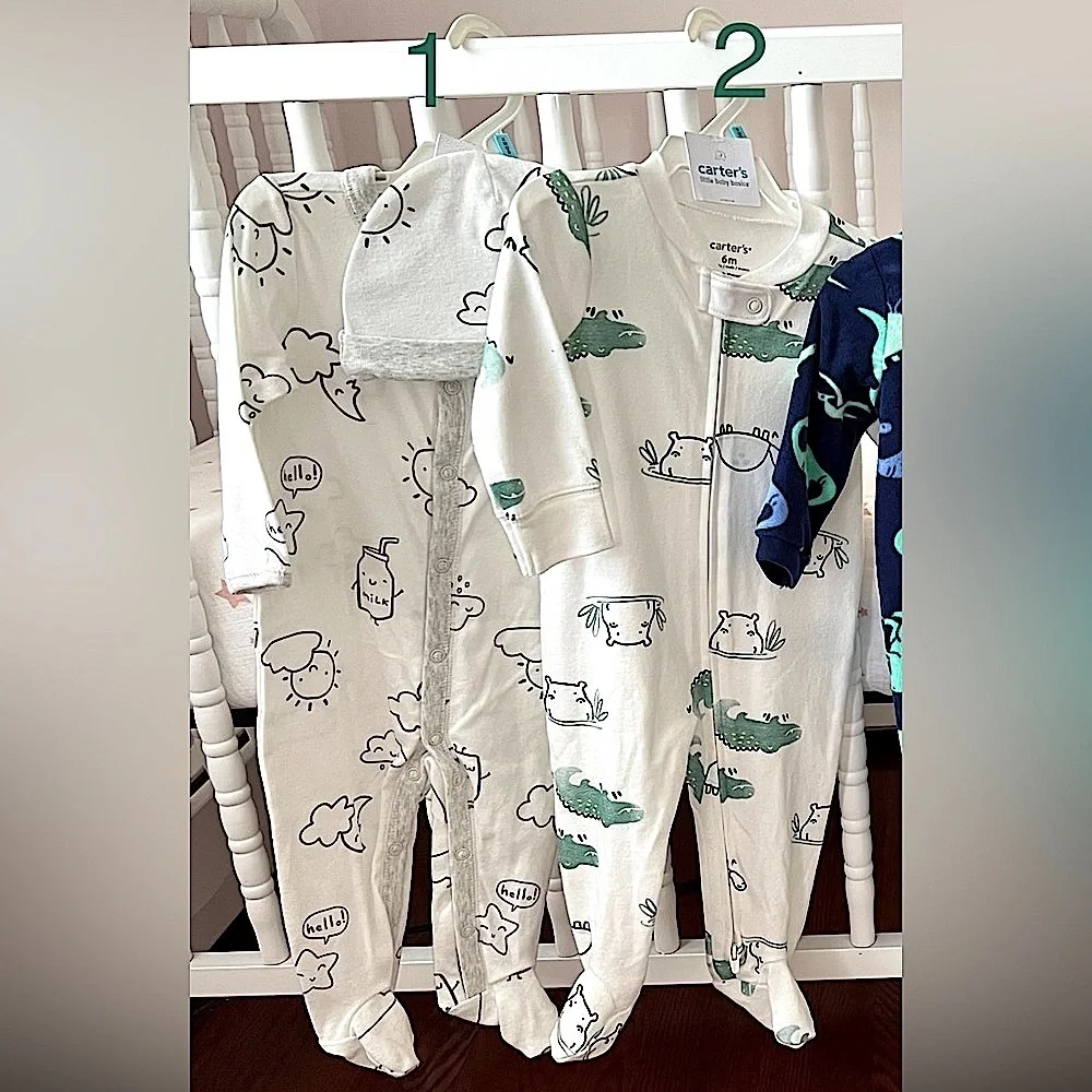NWT Bundle of 2 Carter’s Footies / Sleepers, Size 6M